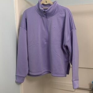 NWT Under Armour Lavender Half-Zip Top
